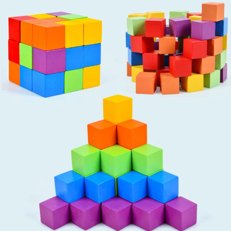 New Competitive Wooden Blocks Tangram Games Creative Educational 3D Jigsaw Puzzle Interactive Table Games Brain Tester